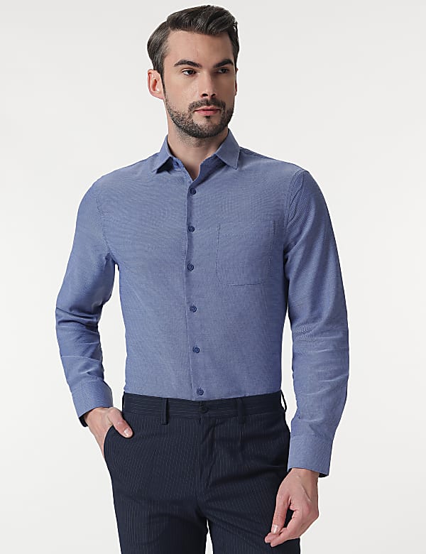 2pk Self Design Full Sleeves Shirt