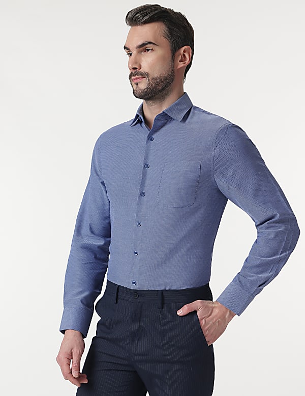 2pk Self Design Full Sleeves Shirt