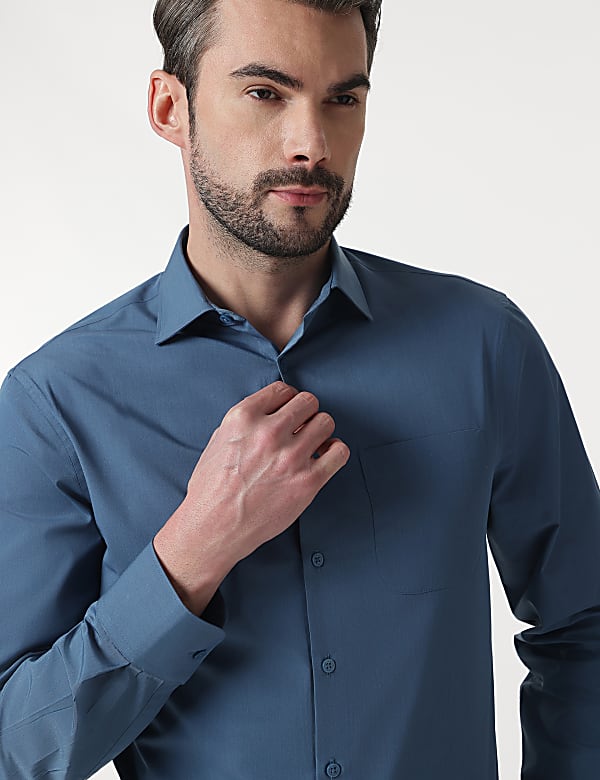 2pk Spread Collar Full Sleeves Shirt