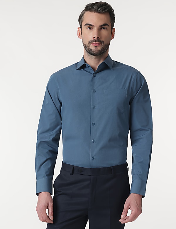 2pk Spread Collar Full Sleeves Shirt