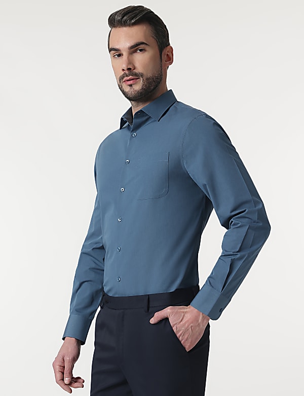 2pk Spread Collar Full Sleeves Shirt