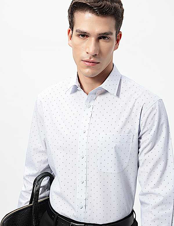 3pk Easy Iron Spread Collar Shirts