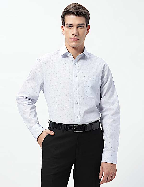 3pk Easy Iron Spread Collar Shirts