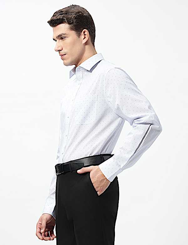 3pk Easy Iron Spread Collar Shirts