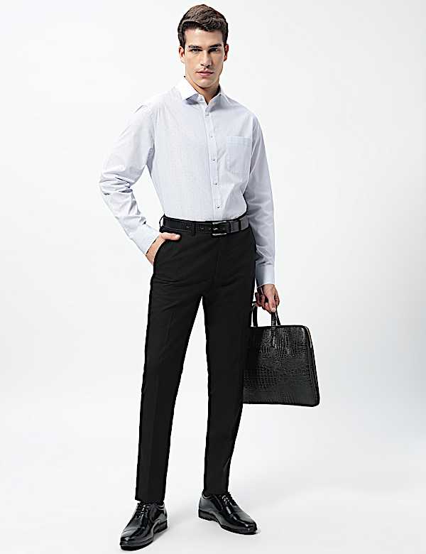 3pk Easy Iron Spread Collar Shirts