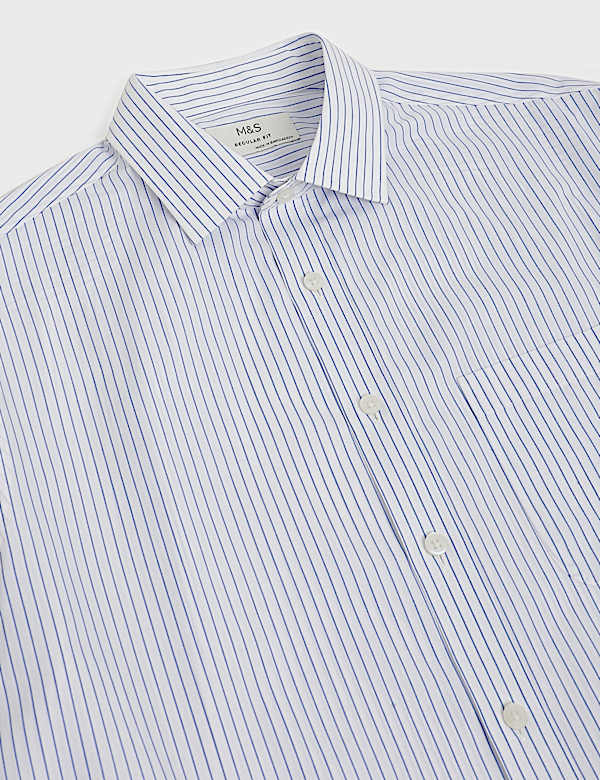 3pk Easy Iron Spread Collar Shirts