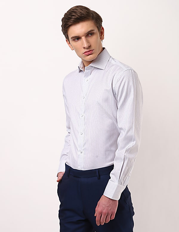 Stripe Herringbone Shirt