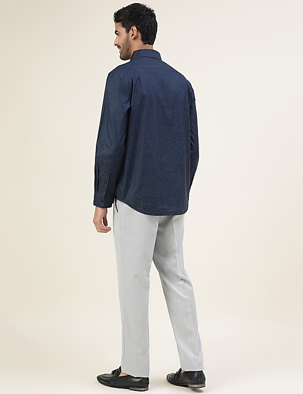 Premium Texture Paisley Regular Fit Shirt