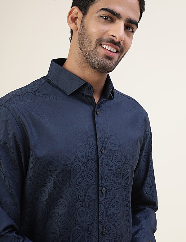 Premium Texture Paisley Regular Fit Shirt