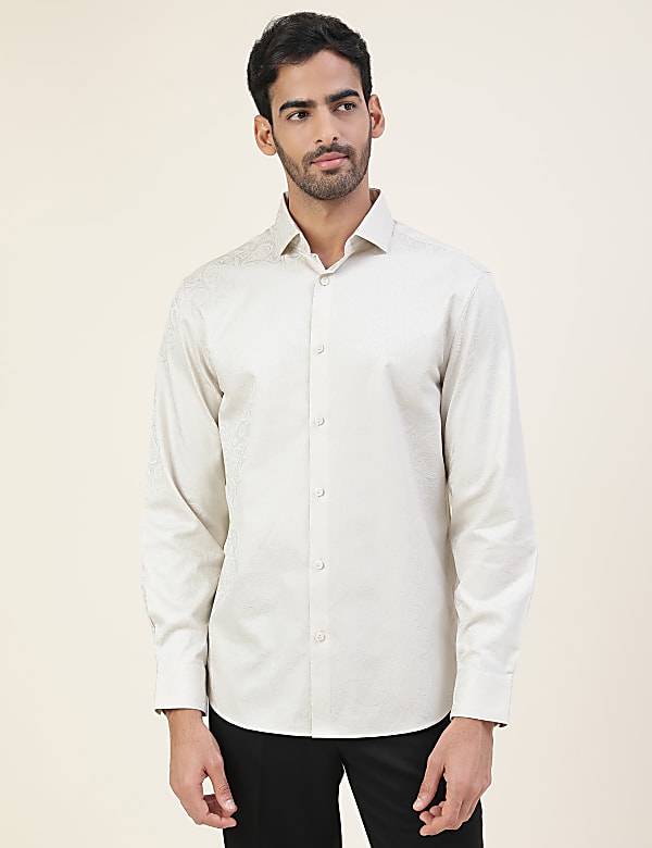 Premium Texture Paisley Regular Fit Shirt
