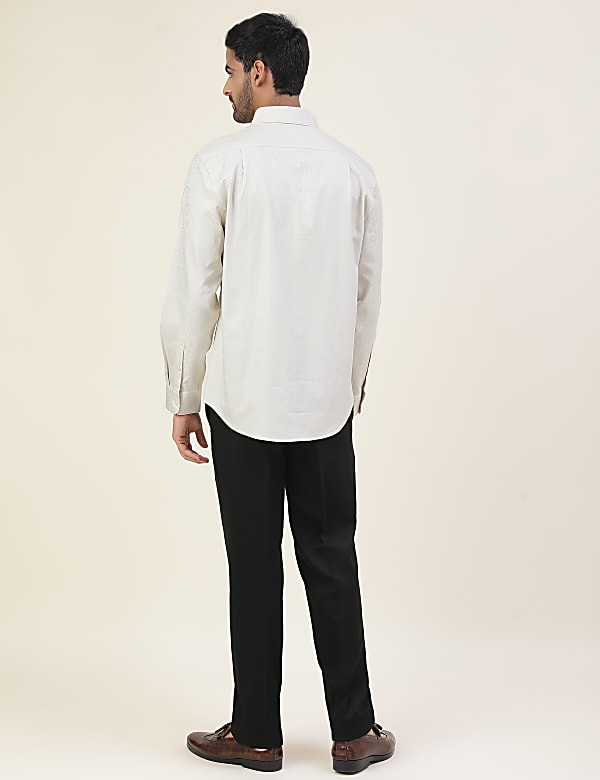 Premium Texture Paisley Regular Fit Shirt