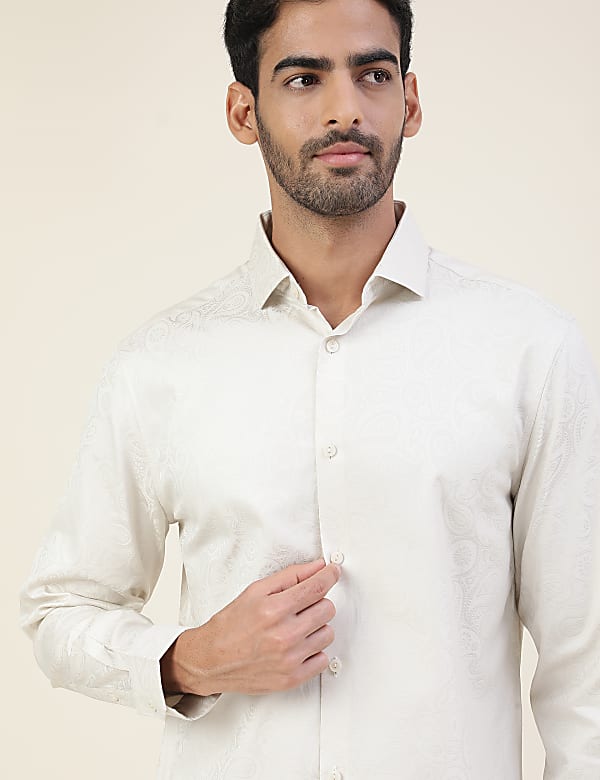Premium Texture Paisley Regular Fit Shirt