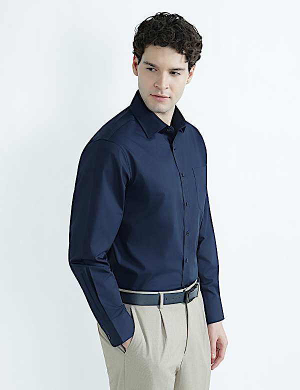 Pack 2 Spread Collar Full Sleeve Shirt