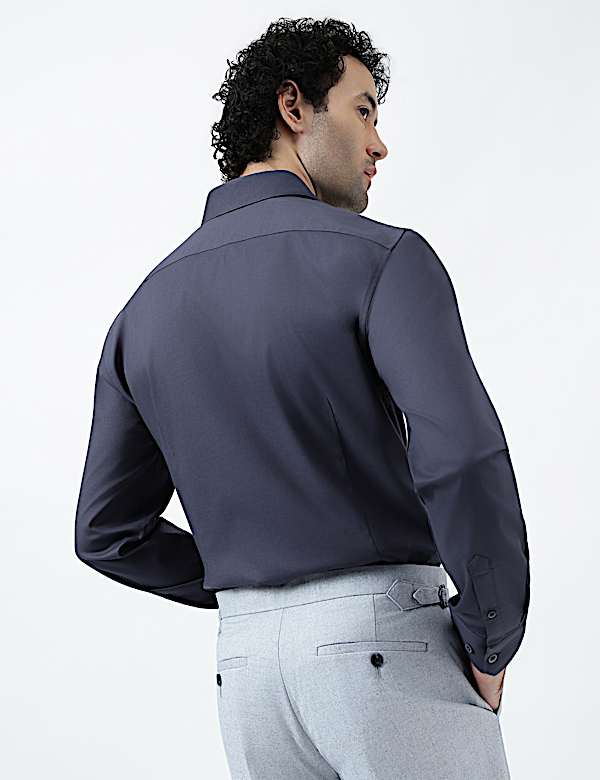 Regular Fit Cotton Rich Shirt