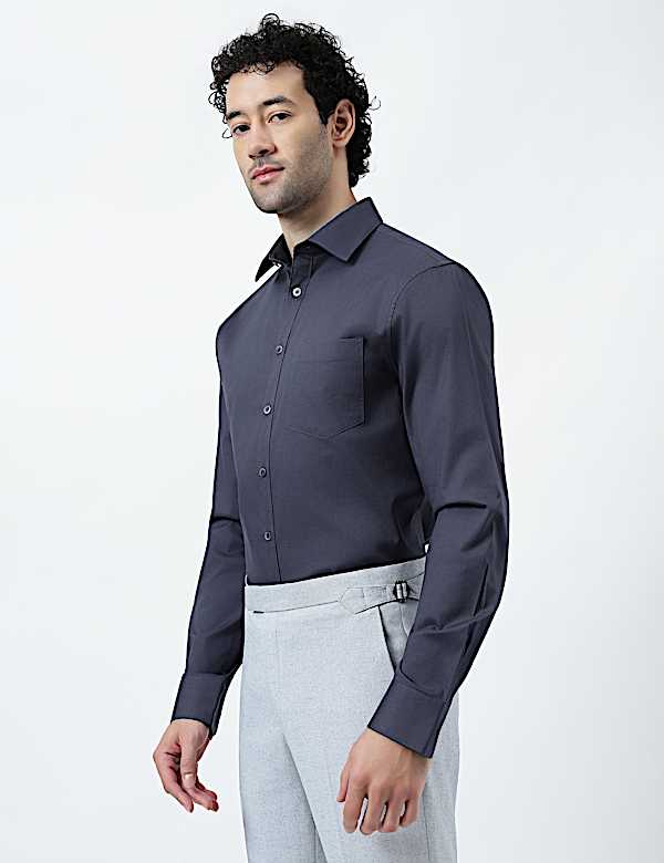 Regular Fit Cotton Rich Shirt
