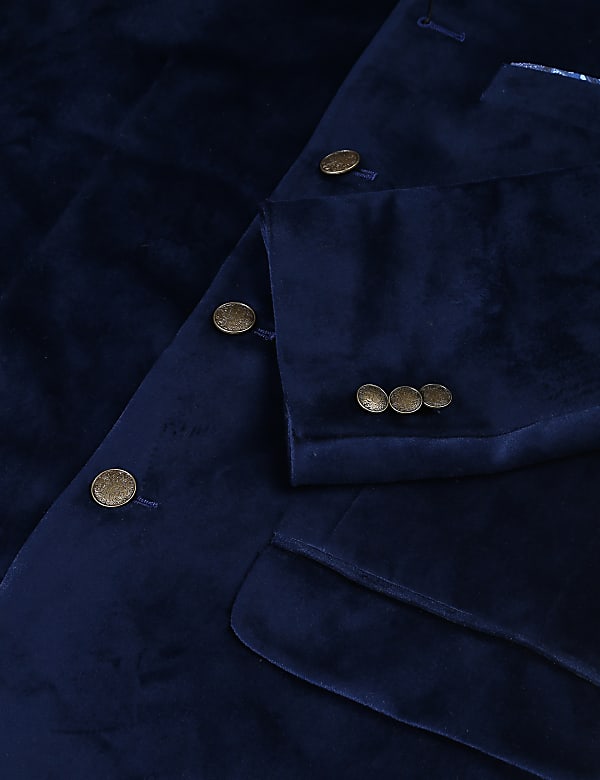 Plain Mandarin Collar Blazer
