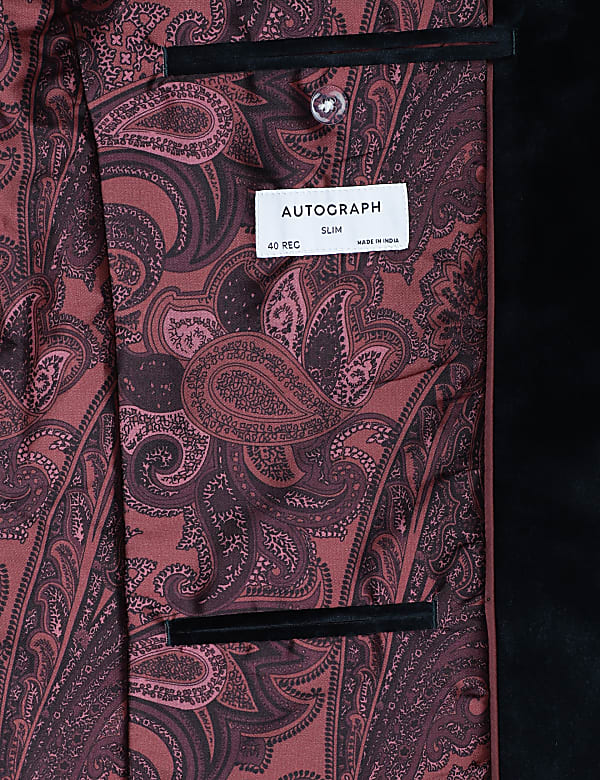 Premium Velvet Peak Lapel Blazer