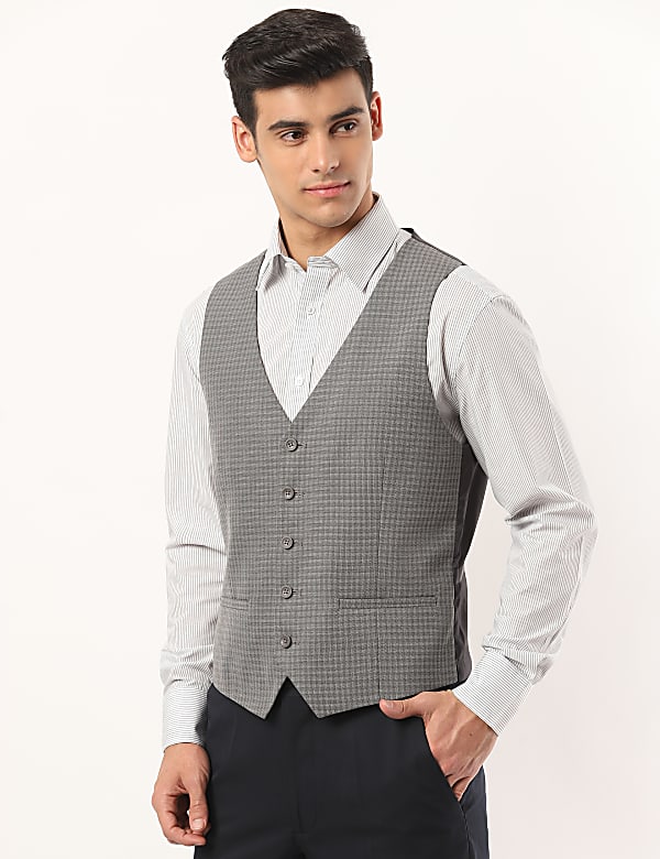 Grid Checks Waistcoat