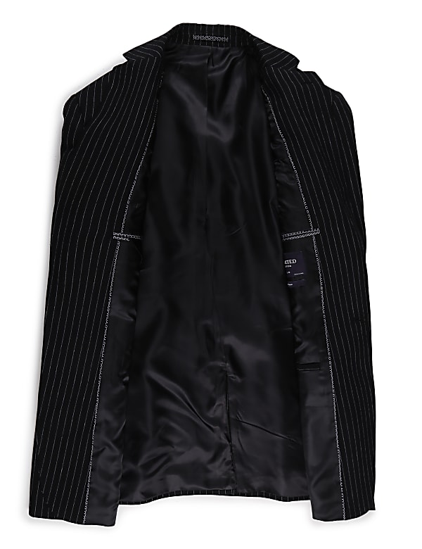 Linen Mix Striped Blazer