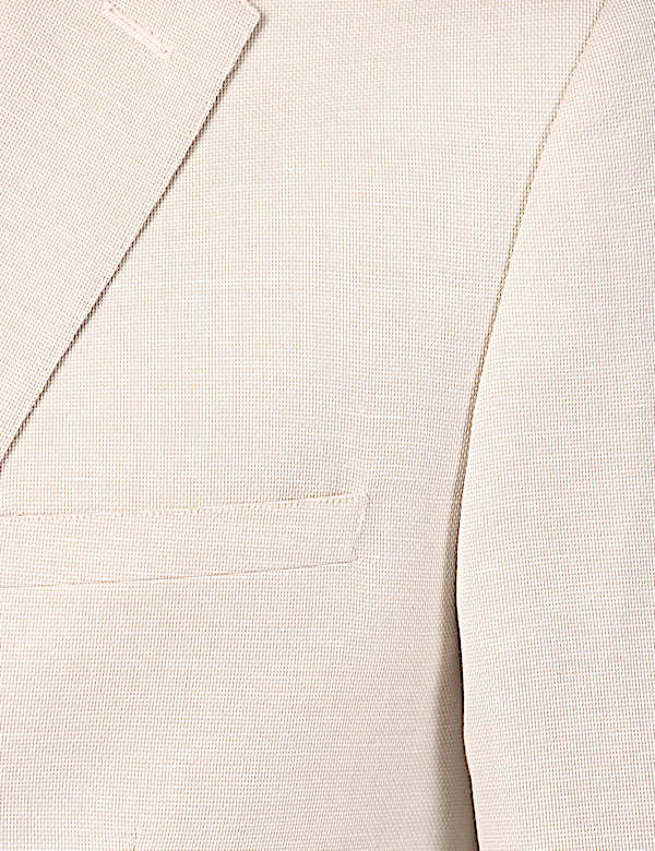 Plain Lapel Collar Blazer