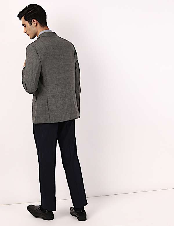 Plain Lapel Collar Blazer