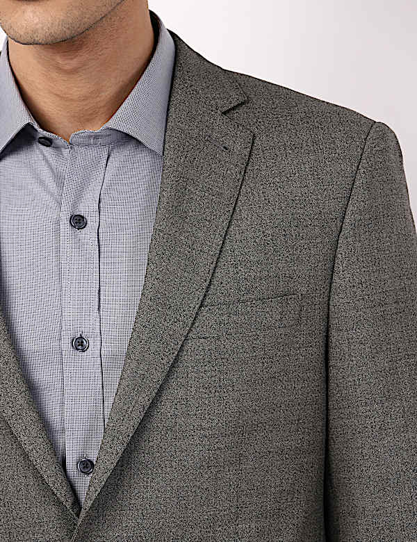 Plain Lapel Collar Blazer