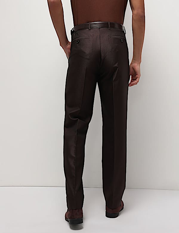 Textured Tailored Fit Trousers