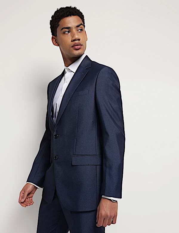 Textured Single-Breasted Blazer