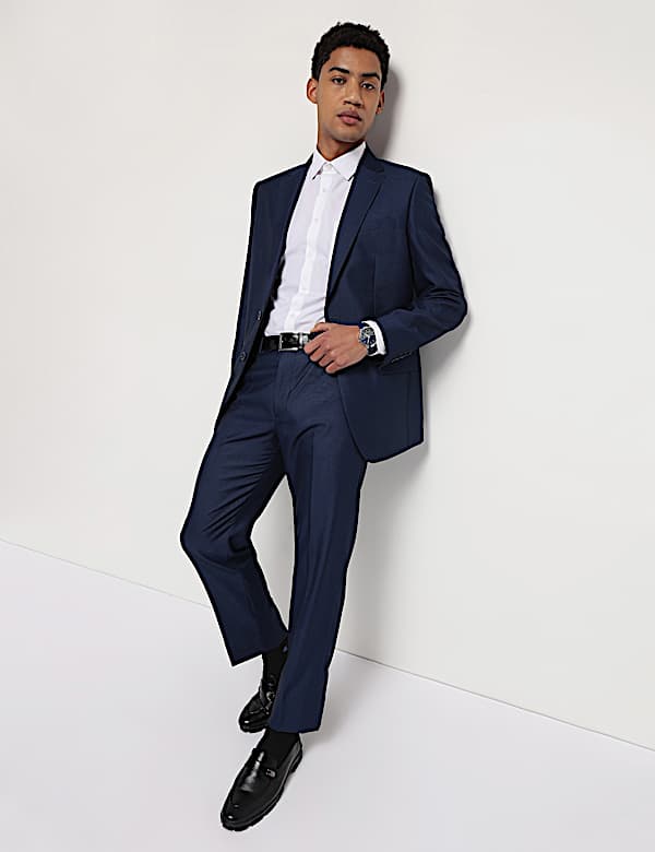 Textured Single-Breasted Blazer