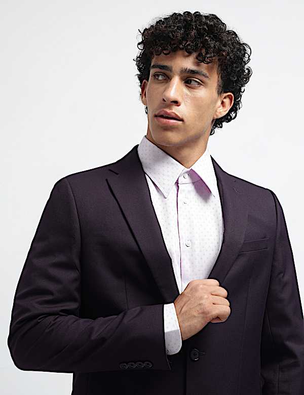 Textured Single-Breasted Blazer
