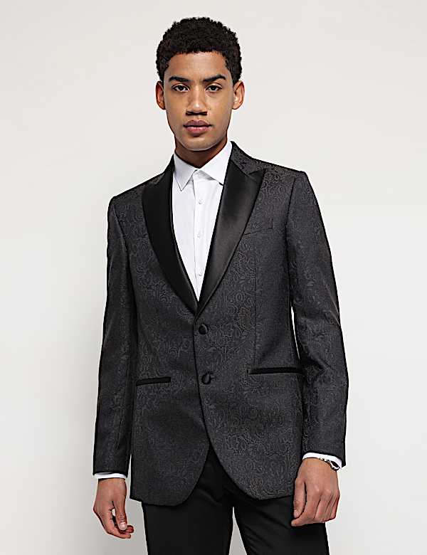 【新作入荷!!】 Buy Spencer & Marks at Blazer Single-Breasted Jacquard Fit Slim テープ・マスキングテープ