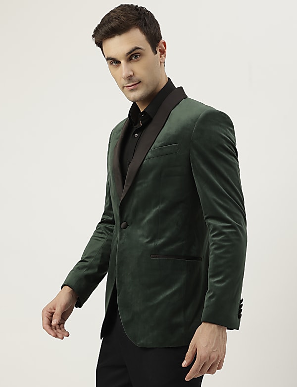 Shawl Lapel Neck Jacket
