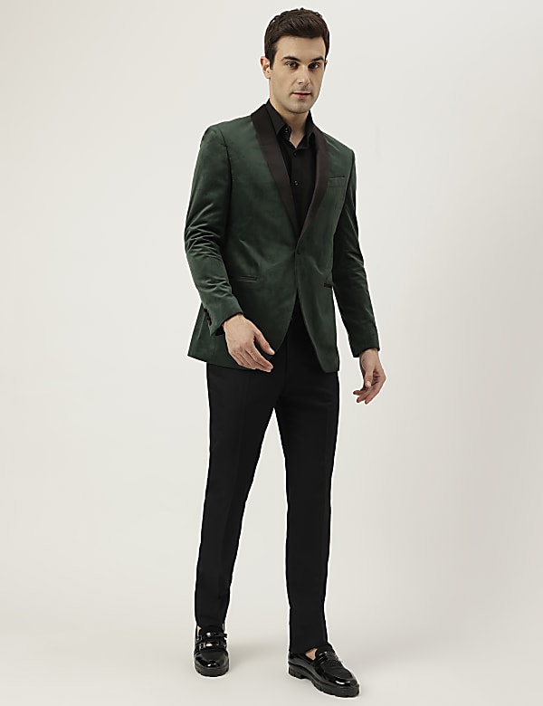 Shawl Lapel Neck Jacket