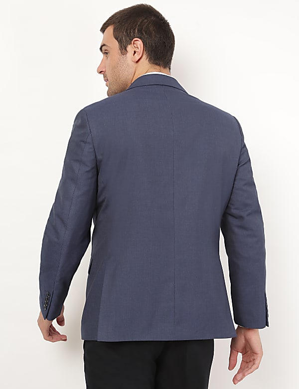 Plain Lapel Collar Blazer