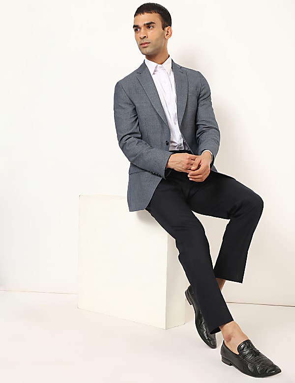 PV BLEND GRINDLE TEXTURED BLAZER - ES