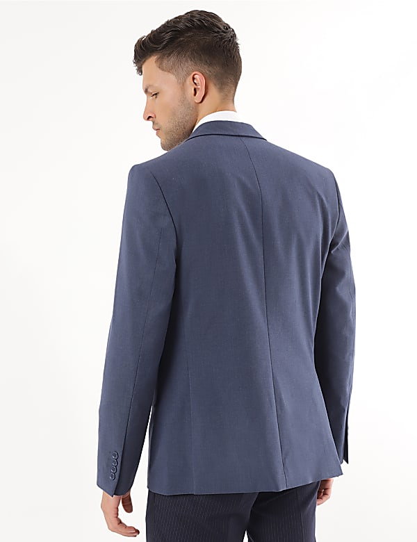 Plain Lapel Collar Blazer