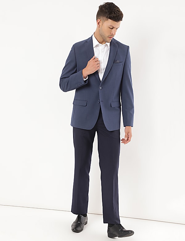 Plain Lapel Collar Blazer