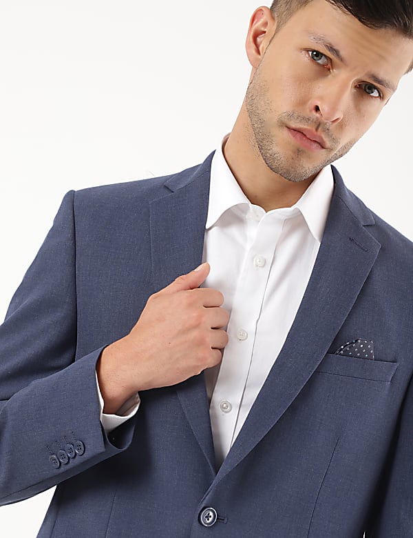 Plain Lapel Collar Blazer