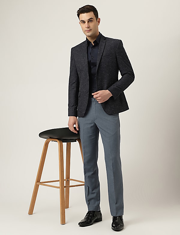 Slim Fit Textured Blazer