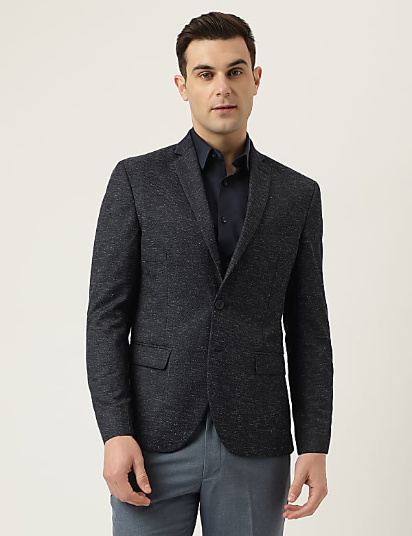 Slim Fit Textured Blazer