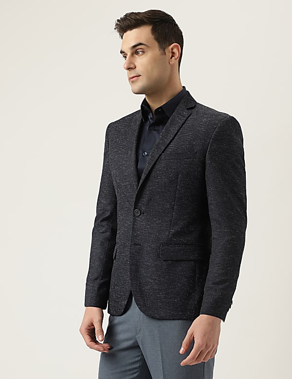 Slim Fit Textured Blazer