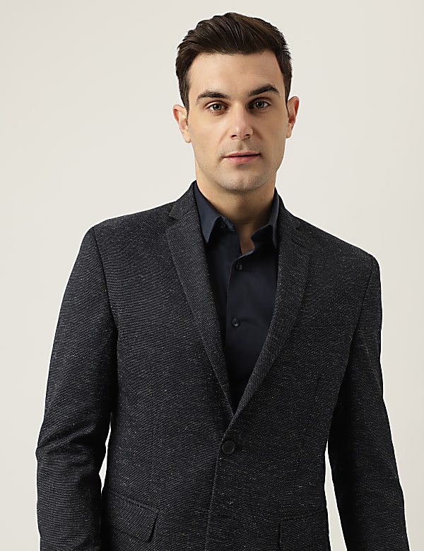 Slim Fit Textured Blazer