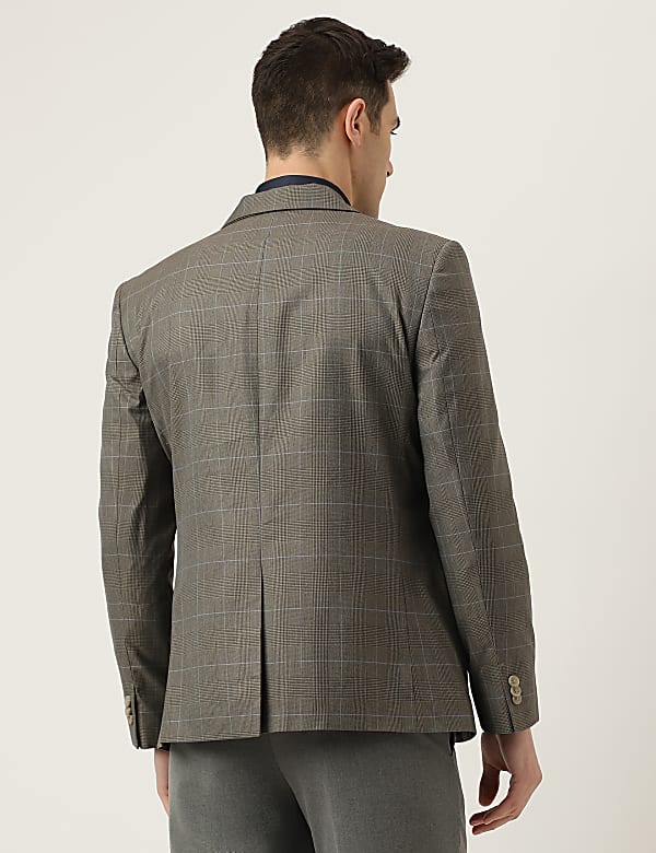 Regular Fit Plaid Check Blazer
