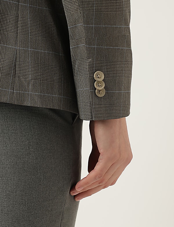 Regular Fit Plaid Check Blazer