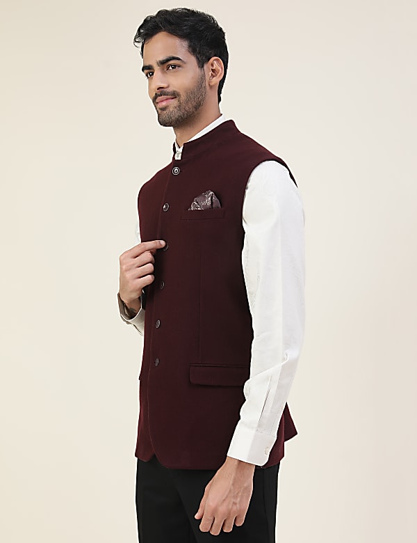 Premium Wool Rich Tailored Fit Waistcoat