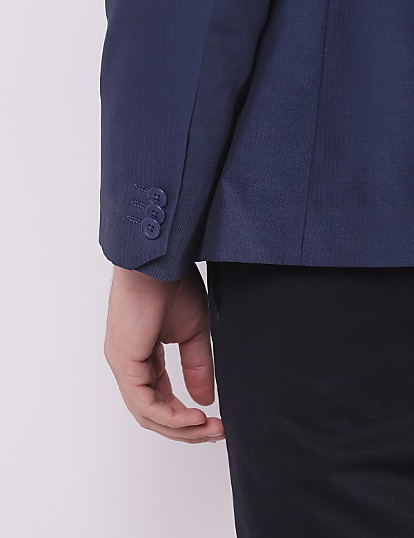 Plain Lapel Collar Blazer