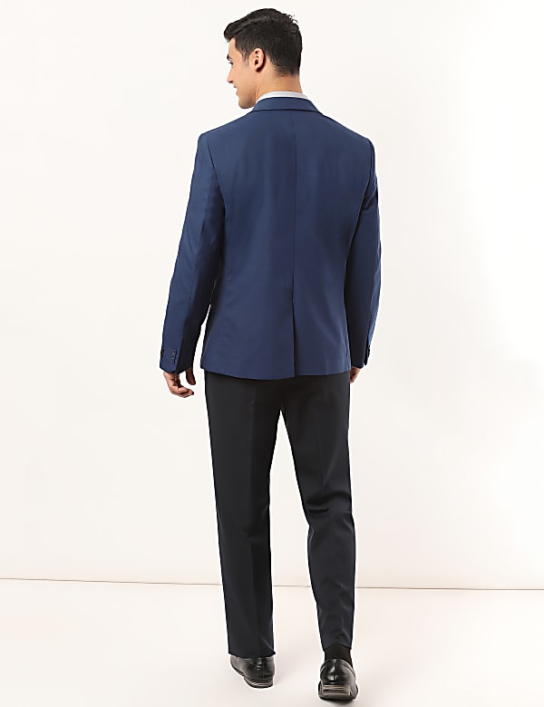 Plain Lapel Collar Blazer