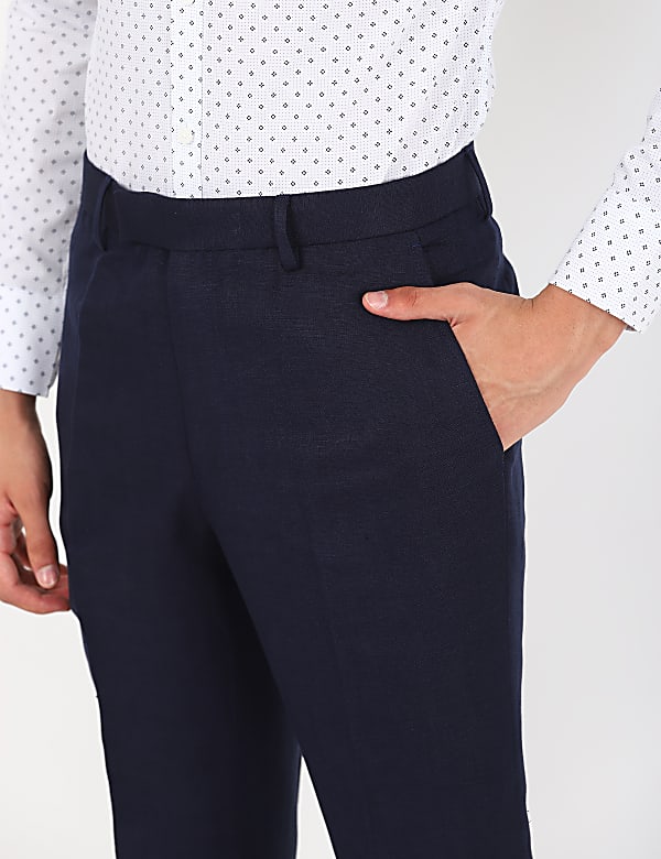 Linen Viscose Solid Trouser