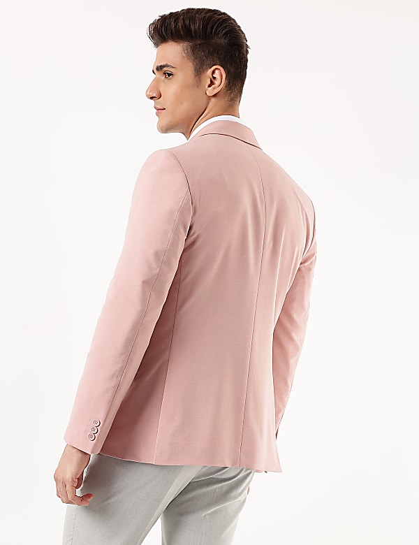 Plain Lapel Collar Blazer