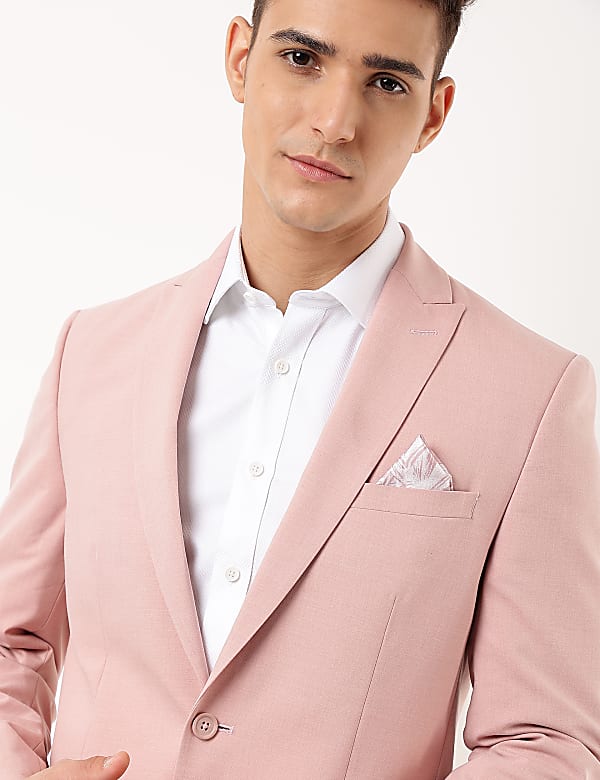 Pink blazer marks and spencer top